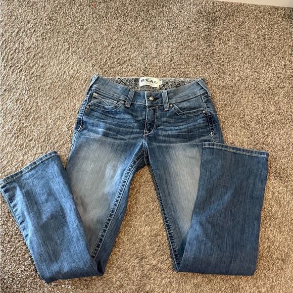 Ariat Women's Straight Leg Blue Jeans Size 28s - Picture 1 of 5